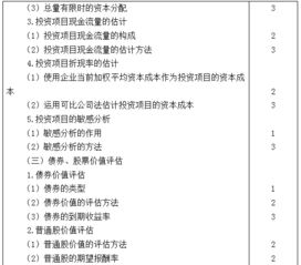 2019年注会专业阶段财务成本管理考试大纲